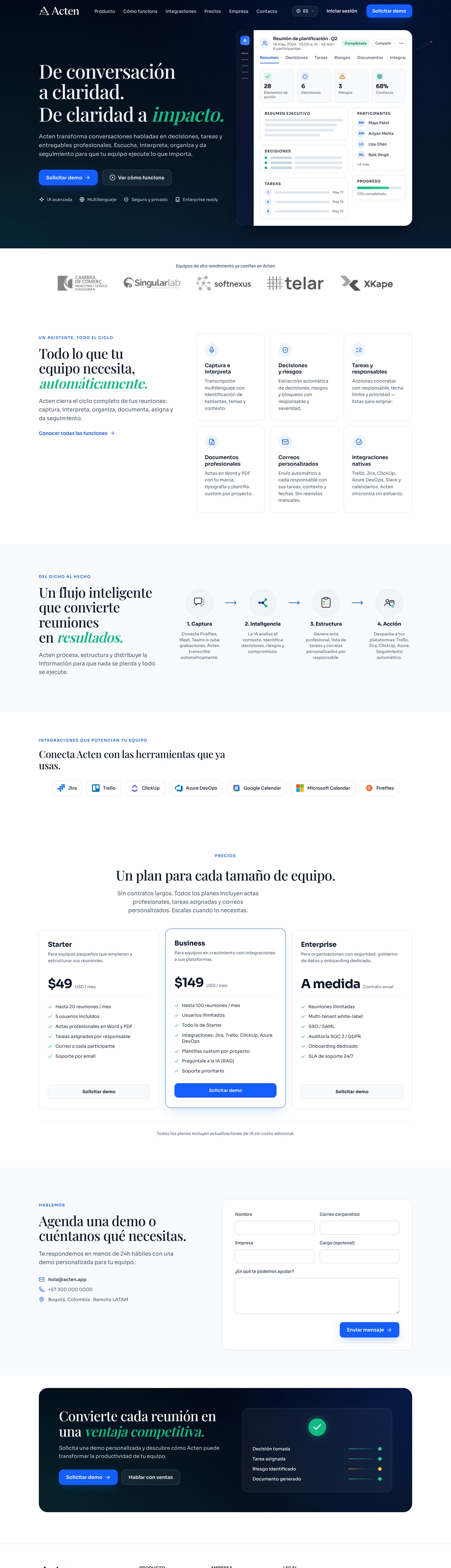 Acten en escritorio